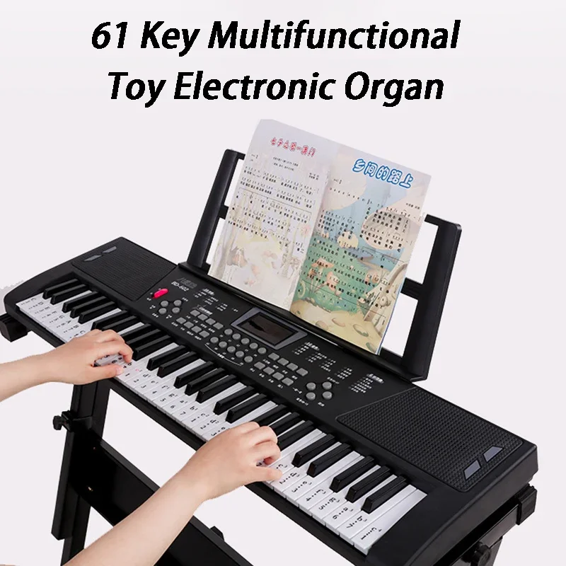 Musical Instrument Synthesizer - Children Electronic Organ 61 Key Portable
