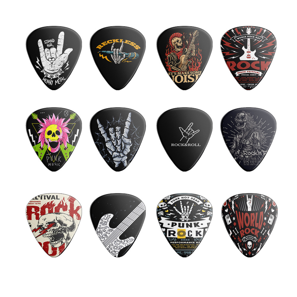 12 Pieces Guitar Picks 0.46mm  - Musical Instrument Organ 评论和价格