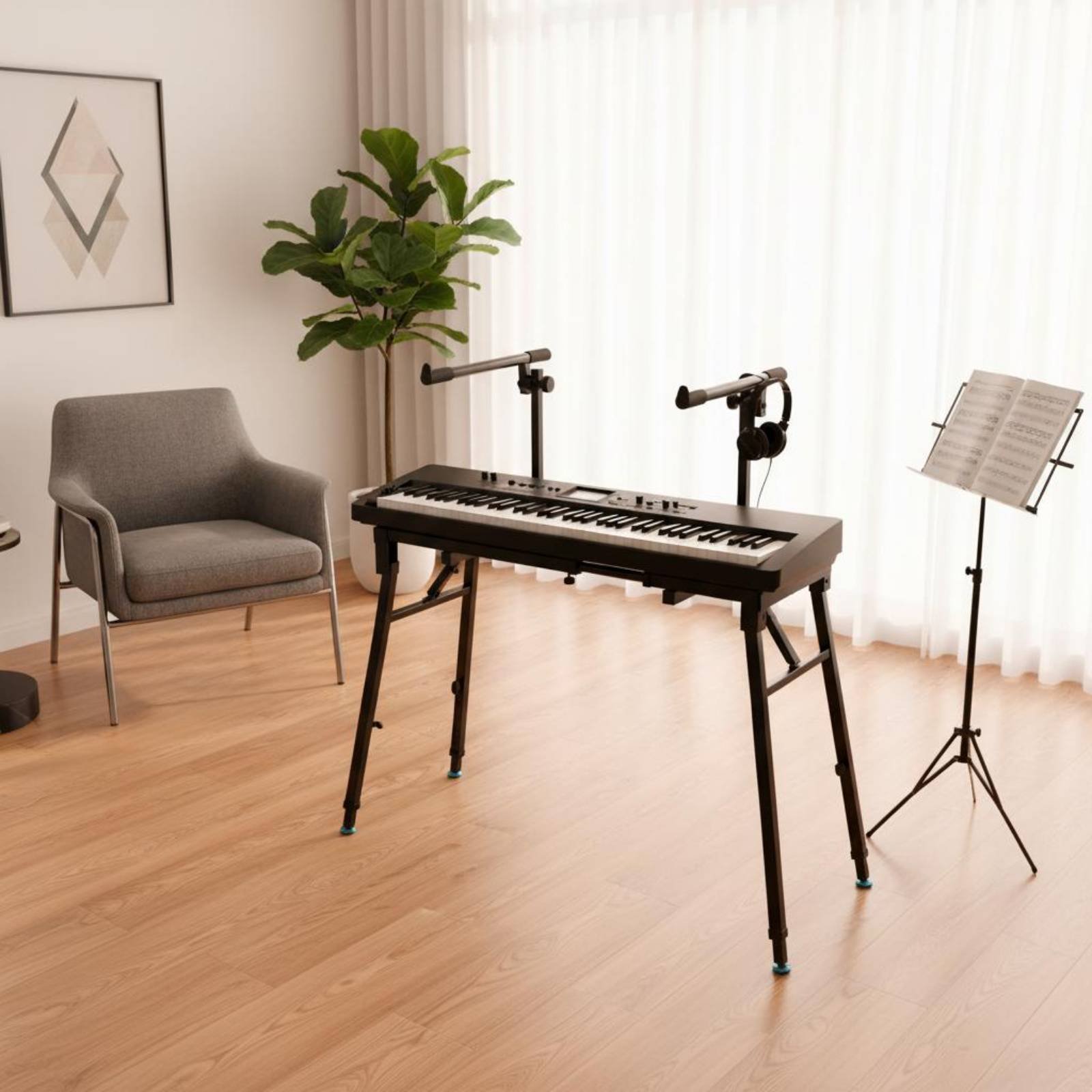 Folding Keyboard Stand Portabl - Musical Instrument Of Keyboard 评论和价格