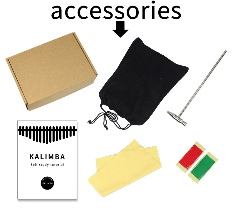 Colorful 21 Key Kalimba Kids C - Musical Instrument Of Keyboard 评论和价格