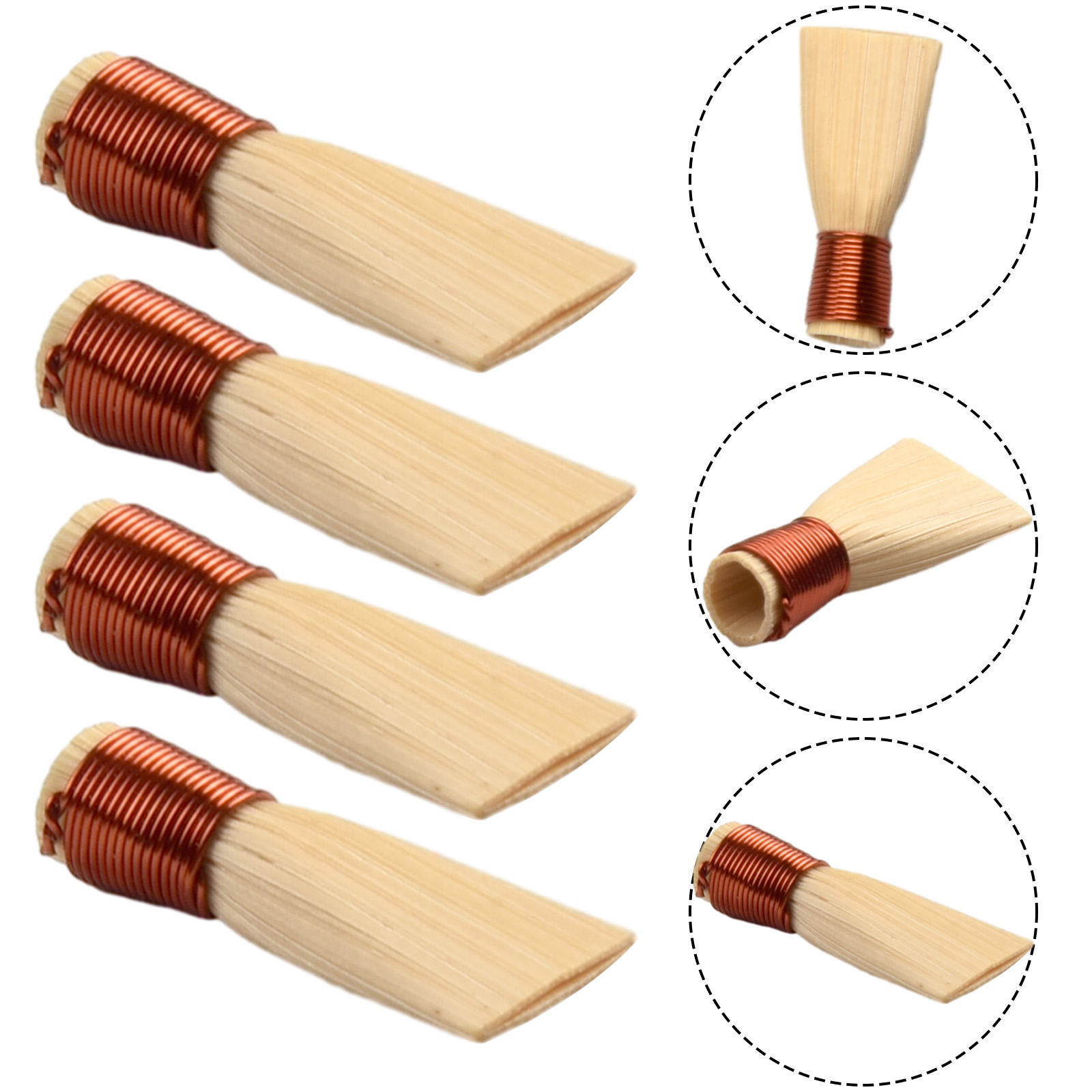 Set of 4 Suona Reed Whistles M - Musical Instrument Reed 评论和价格
