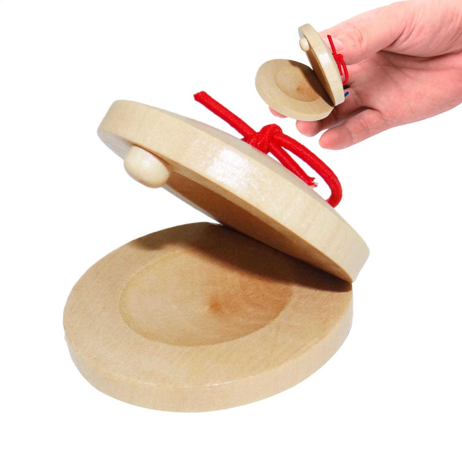 Wooden Castanets Kids Musical  - Musical Instrument Games 评论和价格