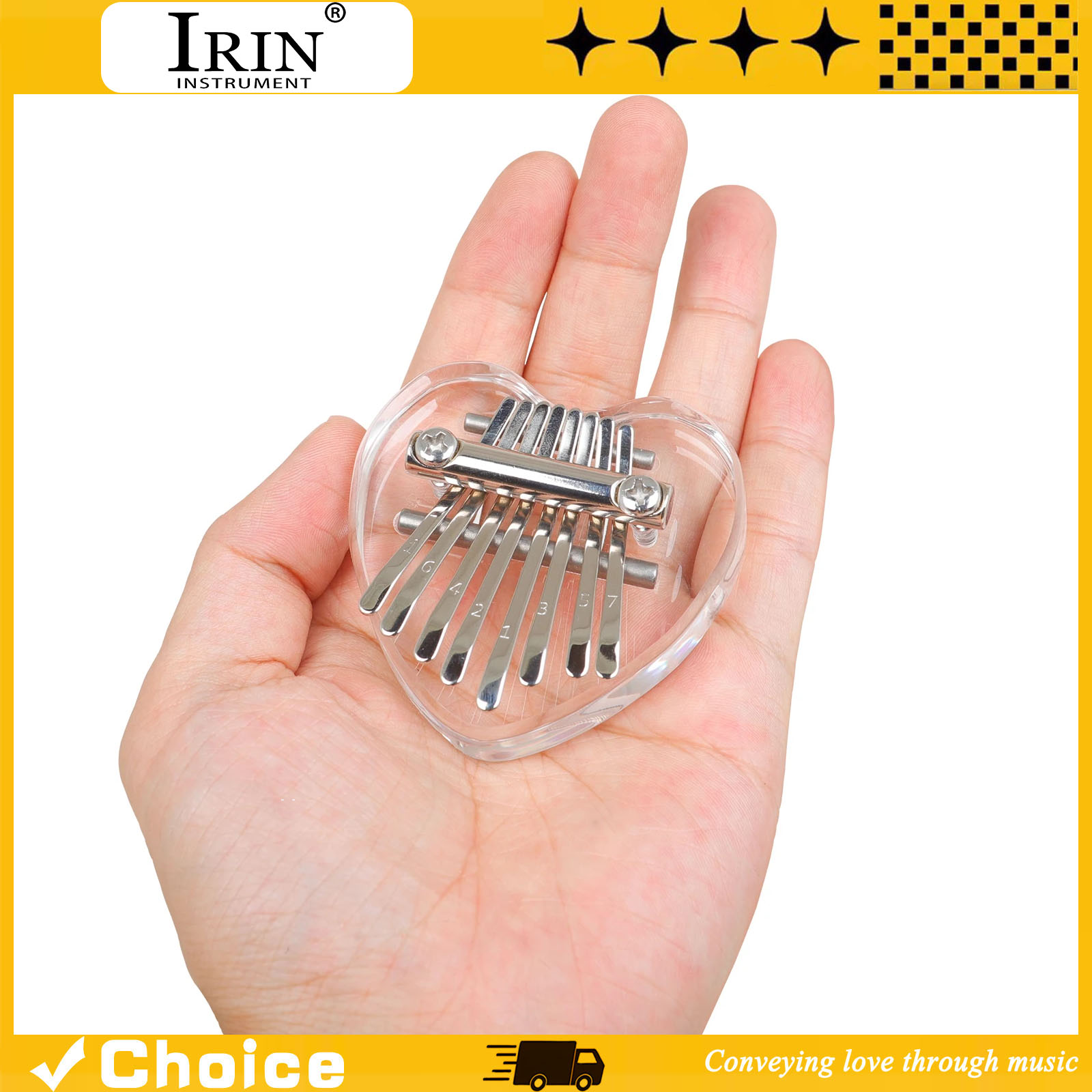 8-Key Kalimba Mini Thumb Piano - Musical Instrument Of Keyboard 评论和价格