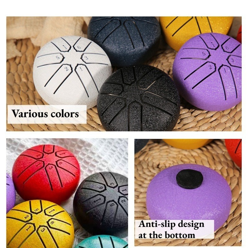 Mini 3 Inches 6 Notes Steel To - Tongue Drum Steel 评论和价格