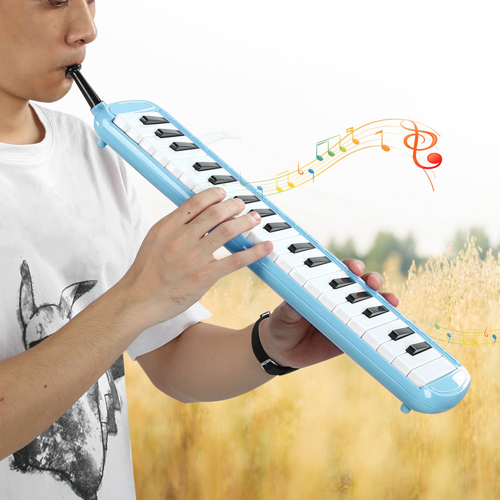 Melodica 37 Key Wind Musical I - Musical Instrument Reed 评论和价格