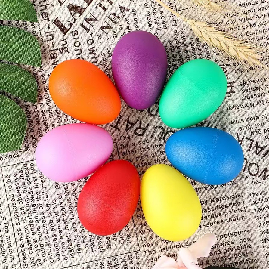 2Pcs Egg Shakers Plastic Percu - Musical Instrument Games 评论和价格