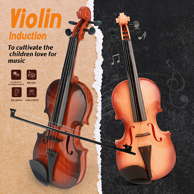 Acoustic Violin Toys Adjustabl - Musical Instrument Games 评论和价格