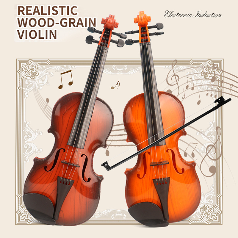 Acoustic Violin Toys Adjustabl - Musical Instrument Games 评论和价格